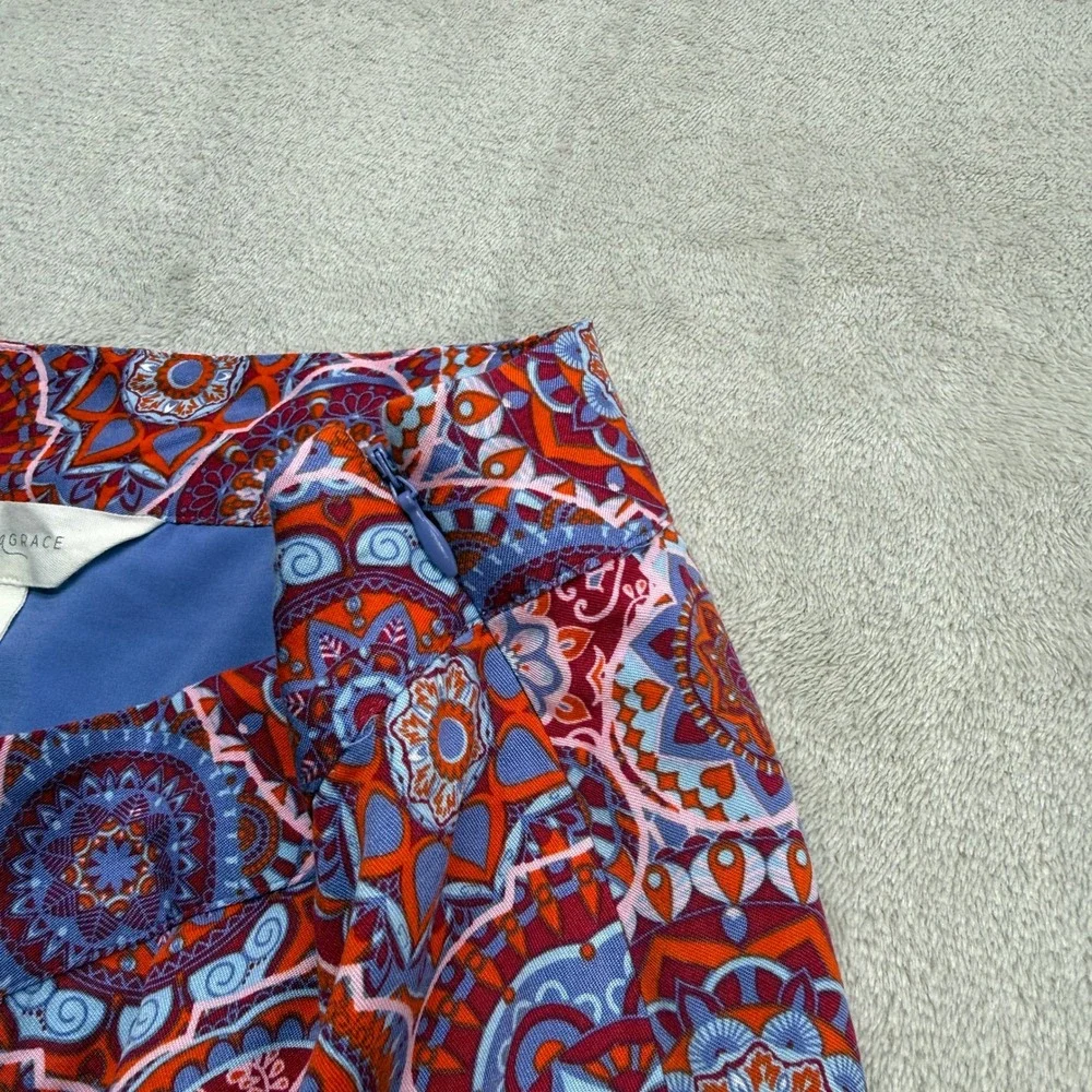 Magnolia Grace A-Line Skirt Women's Medium Mandala Colorful Boho Hippie Festival